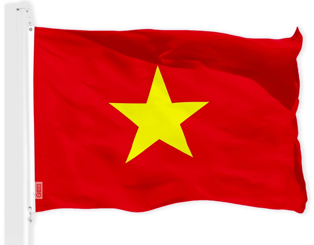 G128 Vietnam Vietnamese Flag 3x5 Ft Printed 150D Polyester Indoor