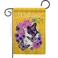 thumbnail image 1 of G135032-BO Welcome Butterflies Bouquet Friends Double-Sided Decorative Garden Flag, Multi Color, 1 of 1