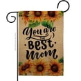thumbnail image 1 of G135179-BO Best Mom Family Mother Day 13 x 18.5 in. Double-Sided Decorative Vertical Garden Flags for House Decoration Banner Yard Gift, 1 of 1