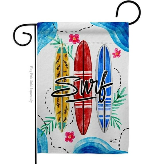 G135480-BO Surf Sports 13 x 18.5 in. Double-Sided Decorative Vertical Garden Flags for House Decoration Banner Yard Gift