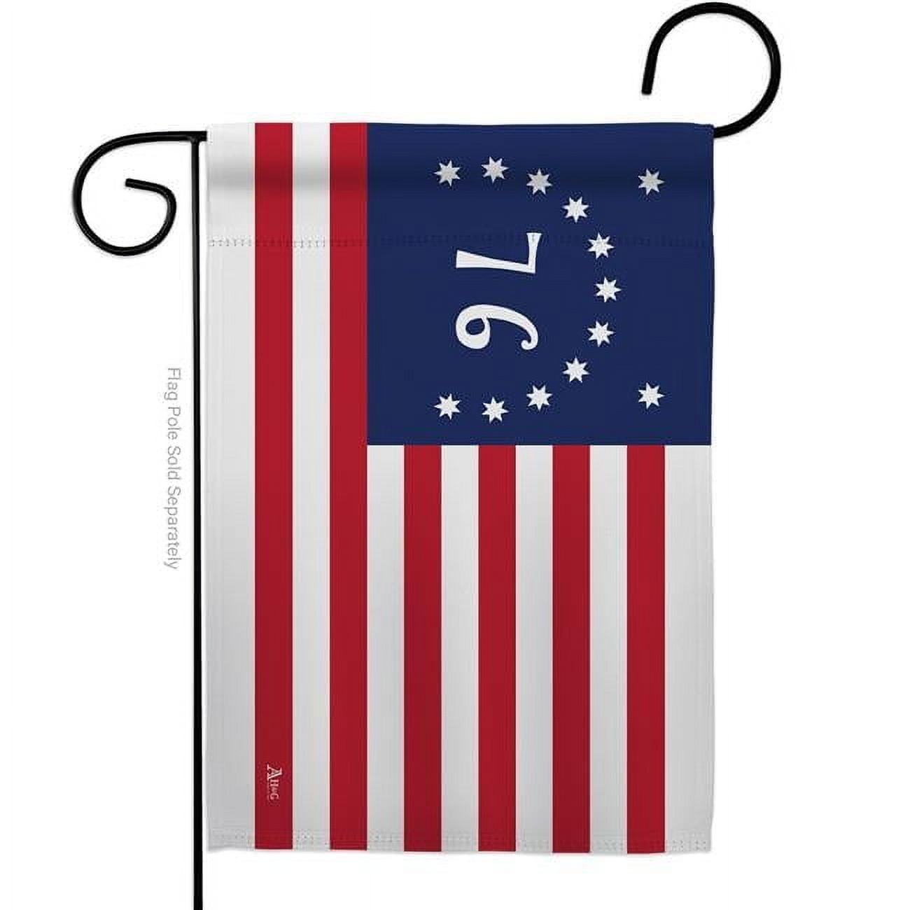 G142703-BO 13 x 18.5 in. Bennington American USA Historic Garden Flag with Double-Sided Horizontal House Decoration Banner Yard Gift