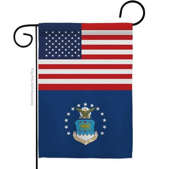 G142717-BO 13 x 18.5 in. US Air Force Garden Flag with Armed Forces Double-Sided Decorative Vertical Flags House Decoration Banner Yard Gift