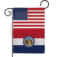 thumbnail image 1 of G142776-BO 13 x 18.5 in. USA Missouri American State Vertical Garden Flag with Double-Sided House Decoration Banner Yard Gift, 1 of 1