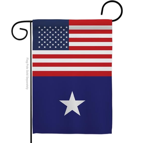G142819-BO 13 x 18.5 in. USA Bonnie Blue American Historic Vertical Garden Flag with Double-Sided House Decoration Banner Yard Gift