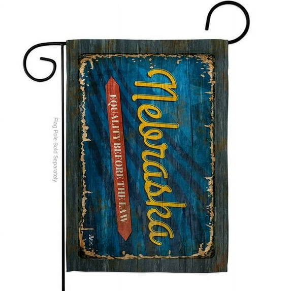 G142972-BO 13 x 18.5 in. Nebraska Vintage American State Garden Flag with Double-Sided Horizontal House Decoration Banner Yard Gift