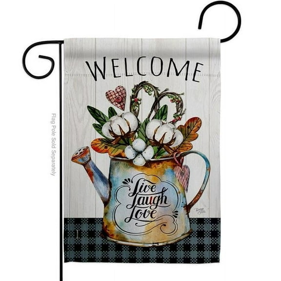 G150079-BO Cotton Bouquet Country Living The South 13 x 18.5 in. Double-Sided Decorative Vertical Garden Flags for House Decoration Banner Yard Gift