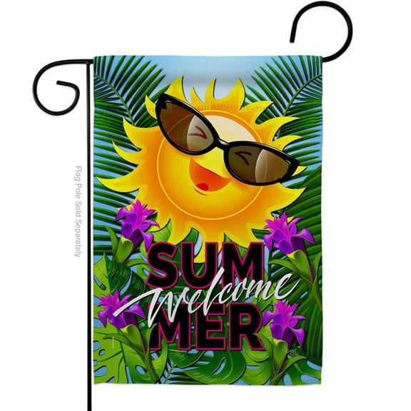 G156098-BO Joyful Sun Summertime Fun & 13 x 18.5 in. Double-Sided Decorative Vertical Garden Flags for House Decoration Banner Yard Gift