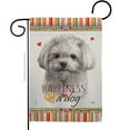 thumbnail image 1 of G160262-BO Cute Maltese Happiness Animals Dog 13 x 18.5 in. Double-Sided Decorative Vertical Garden Flags for House Decoration Banner Yard Gift, 1 of 1