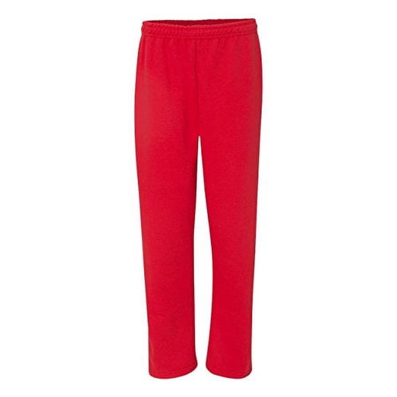 Gildan G183 Adult Heavy Blend Open-Bottom Pocket Sweatpant, S, RED