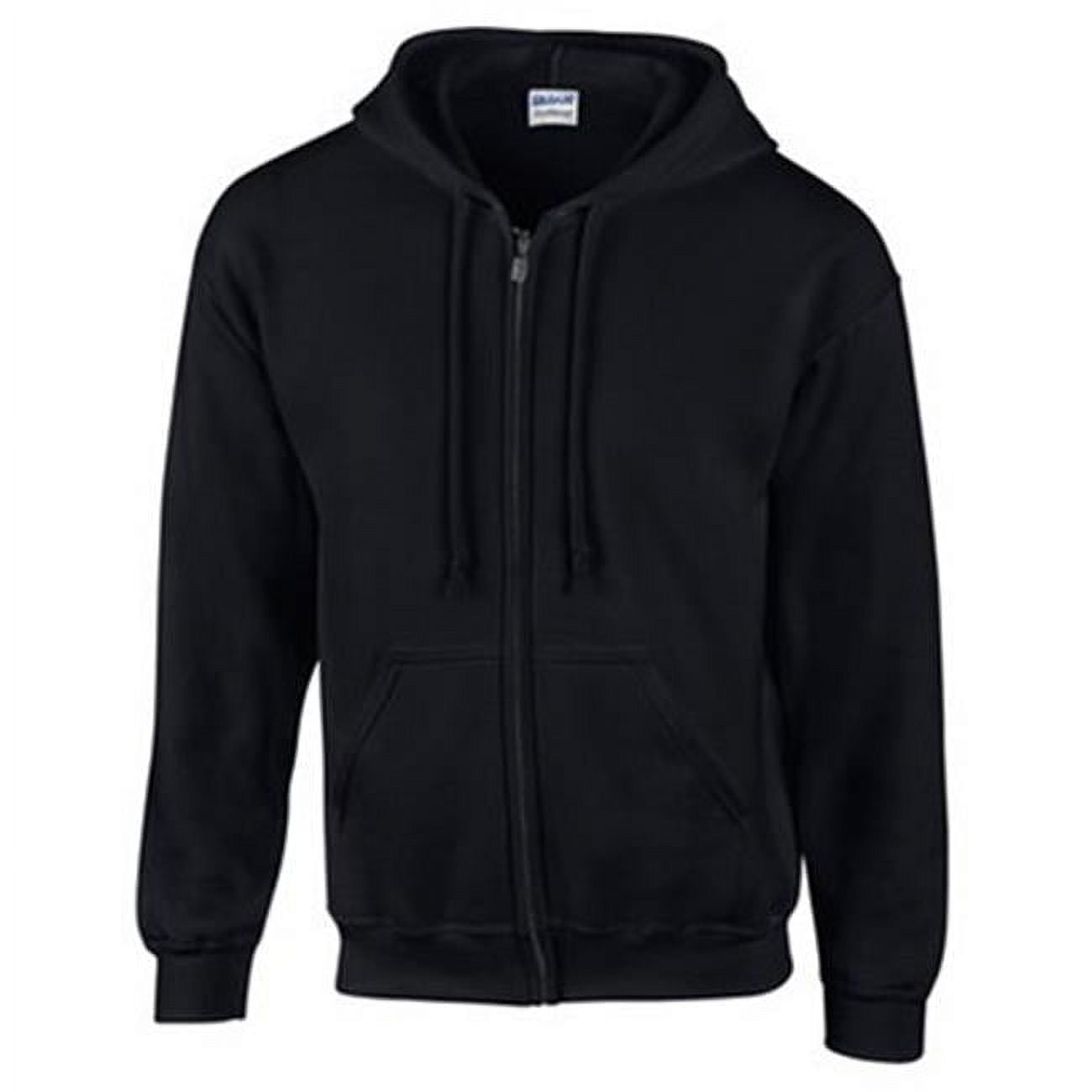 deepweb Zipup Hoodie ブラックΩ（XL） G18600BLK-XL Adult Full Zip Hooded Sweatshirt Black Extra Large&