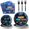 thumbnail image 2 of Napkins Neon Paper Plates Glow In The Dark Plates Party Supplies... 2 of 11