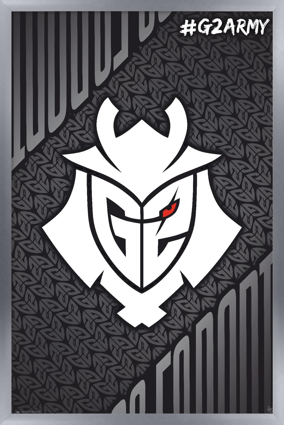 G2 Esports - G2 Army Wall Poster, 14.725" x 22.375" Framed
