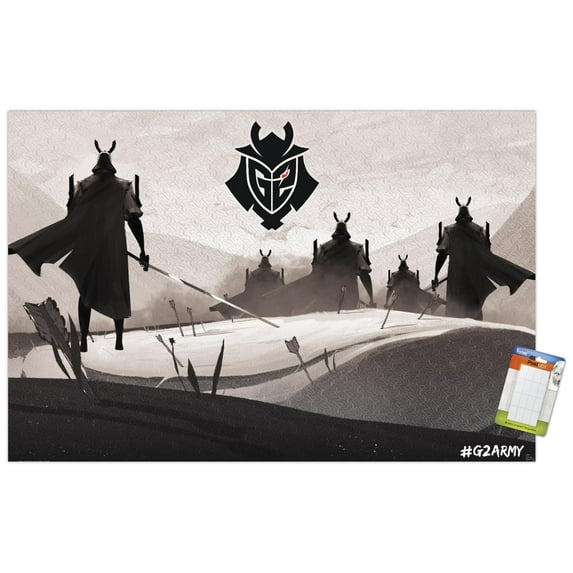 G2 Esports - Samurai Wall Poster, 14.725" x 22.375"