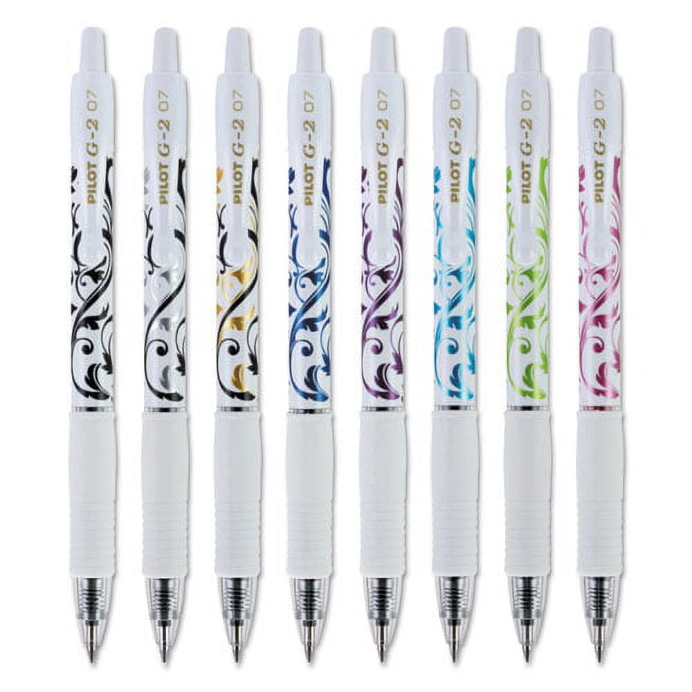 G2 Fashion Premium Gel Pen, Retractable, Fine 0.7 Mm, Five Assorted Ink And Barrel Colors, 5/pack | Bundle of 2 Packs