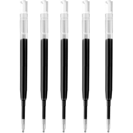5PCS G2 Gel Ink Pen Refills, for Retractable Gel Pens, Gel Ink Rollerball Pens, 0.5mm Fine Point,Black