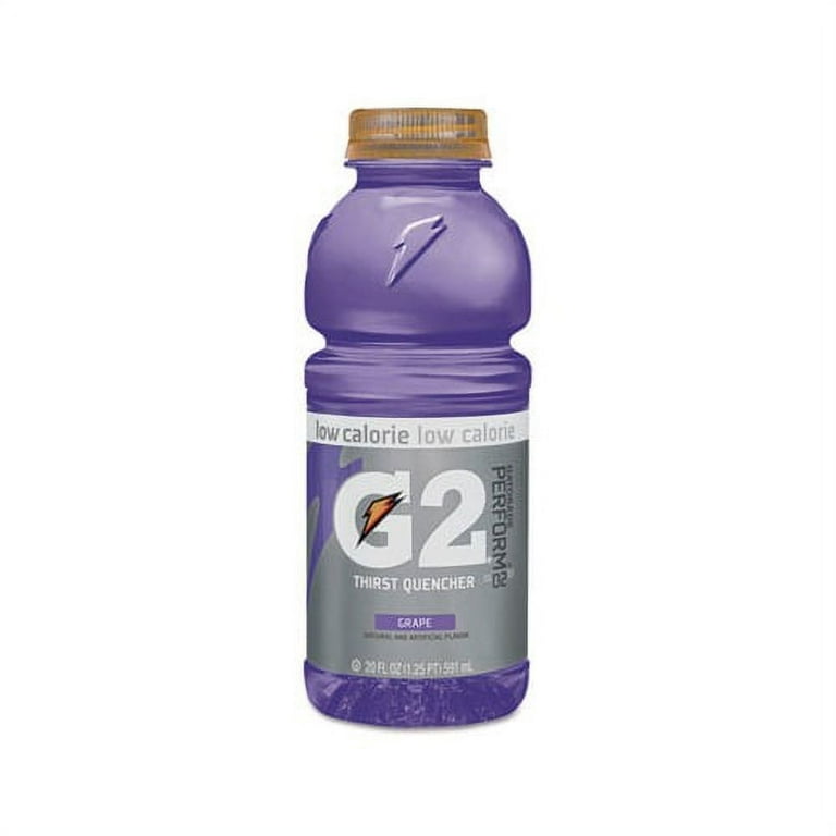 G2 Perform 02 Low-Calorie Thirst Quencher, Grape, 20 oz Bottle, 24/Carton G2 Perform 02 Low-Calorie Thirst Quencher, Grape, 20 oz Bottle, 24/Carton