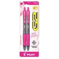 thumbnail image 1 of G2 Pink Ribbon Retractable Gel Ink Pen- Black Ink- Fine- 2 per Pack, 1 of 1
