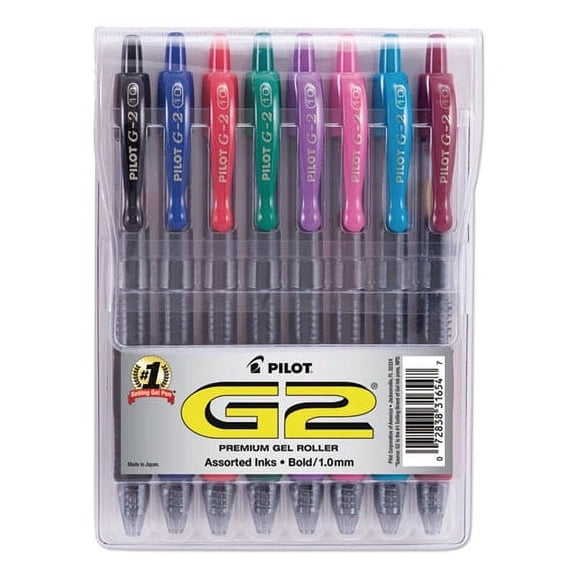 G2 Premium Gel Pen Convenience Pack, Retractable, Bold 1 Mm, Assorted Ink And Barrel Colors, 8/pack | Bundle of 10 Packs