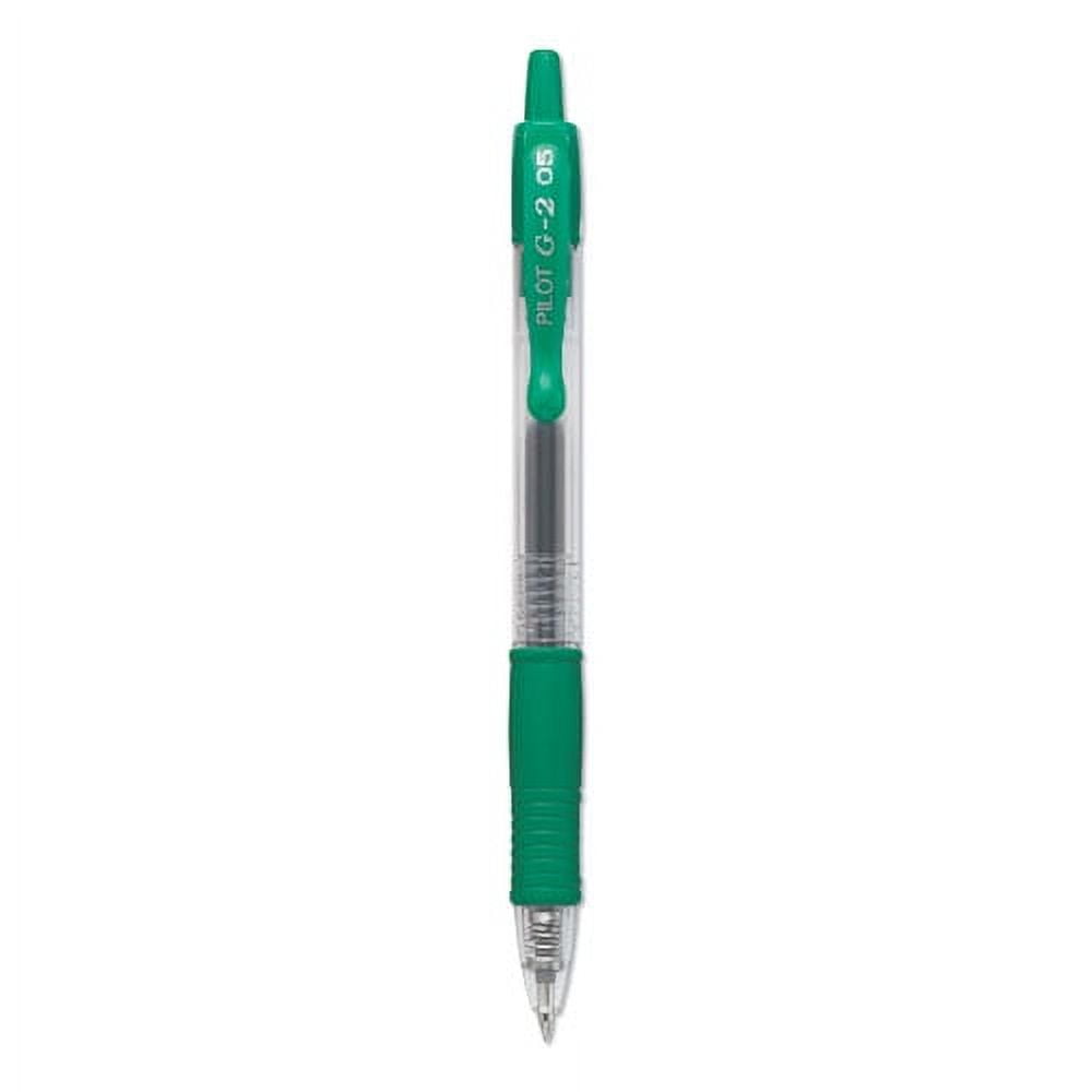 G2 Premium Gel Pen, Retractable, Extra-Fine 0.5 Mm, Green Ink, Smoke Barrel, Dozen | Bundle of 2 Dozen