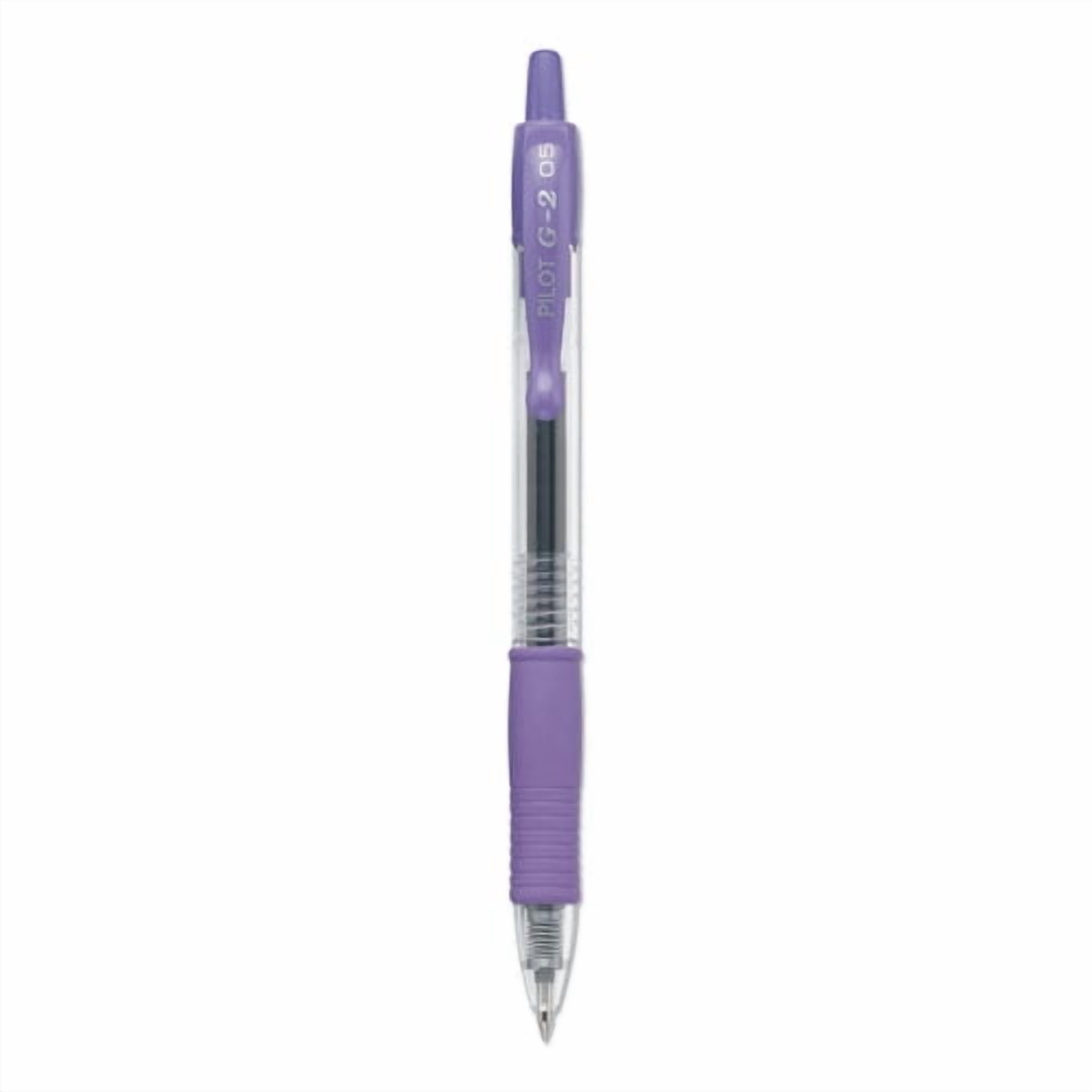 G2 Premium Gel Pen, Retractable, Extra-Fine 0.5 Mm, Purple Ink, Smoke Barrel, Dozen | Bundle of 2 Dozen