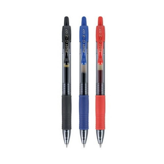 G2 Premium Gel Pen, Retractable, Fine 0.7 Mm, Assorted Ink Colors, Smoke Barrel, 3/pack | Bundle of 10 Packs
