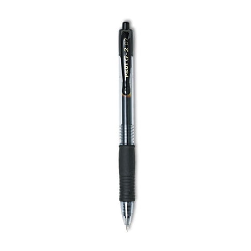 G2 Premium Gel Pen, Retractable, Fine 0.7 Mm, Black Ink, Smoke Barrel, Dozen | Bundle of 2 Dozen