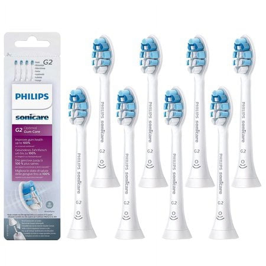 G2 Toothbrush Head Replacement Brush Heads Compatible with Philips SoniTeeth Care Protective Clean Toothbrush,White,8PC