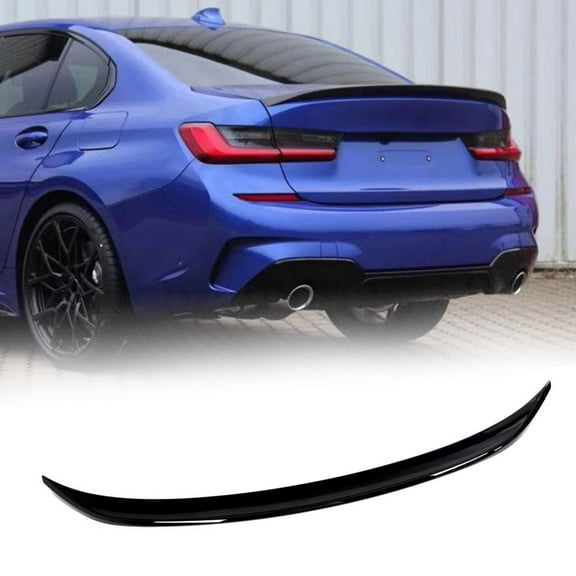 G20 Gloss Black Rear Trunk Spoiler For BMW 3 Series G20 G28 M3 Sedan 2019-2023 Impact Resistance ABS Plastic High Strength Trunk Spoiler Wing