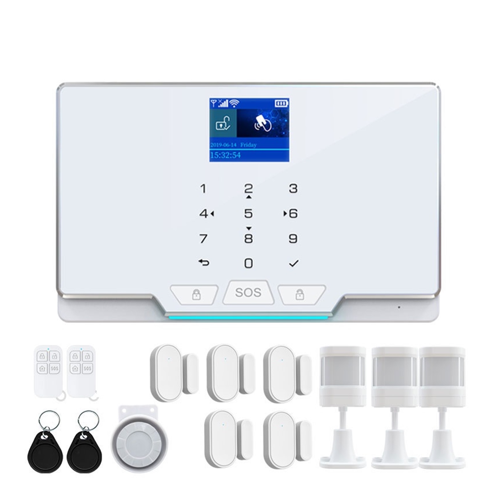 G20 Tuya Wifi Gsm Security Alarm System Apps Control Fullcolor Light