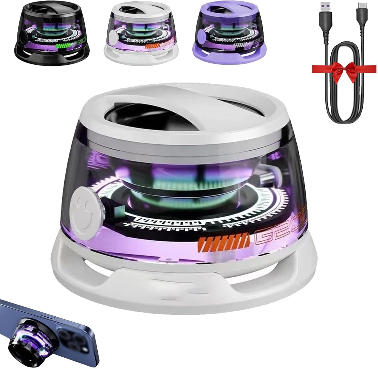 Magnetic Portable Bluetooth Speaker G200 - Mini Sound With Bluetooth 5.3 & Phone Holder, Perfect For On-the-Go