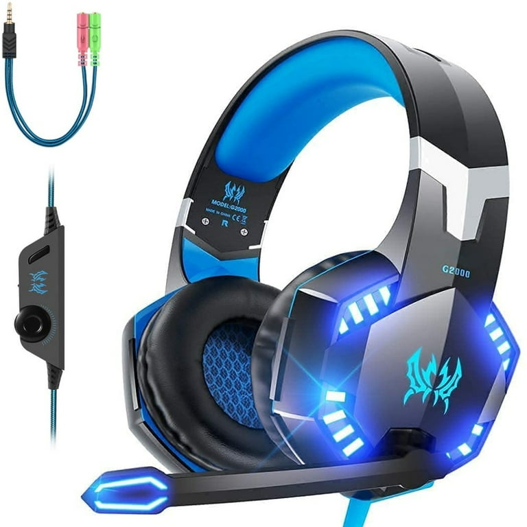 G2000 Gaming Headset, Stereo Sound, Noise Cancelling Mic, LED