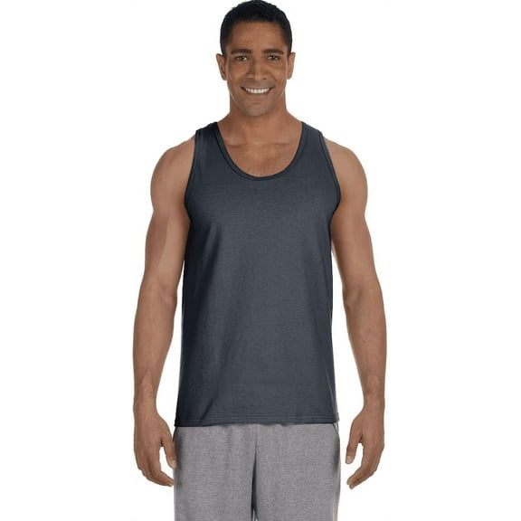 G220 Gildan Adult Ultra Cotton Tank Charcoal M