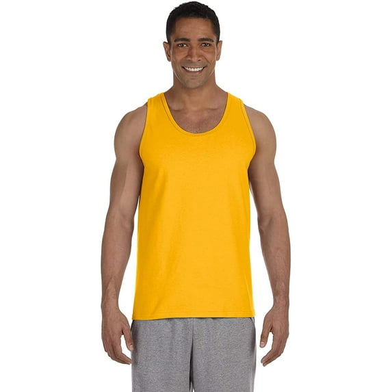 G220 Gildan Adult Ultra Cotton Tank Gold S