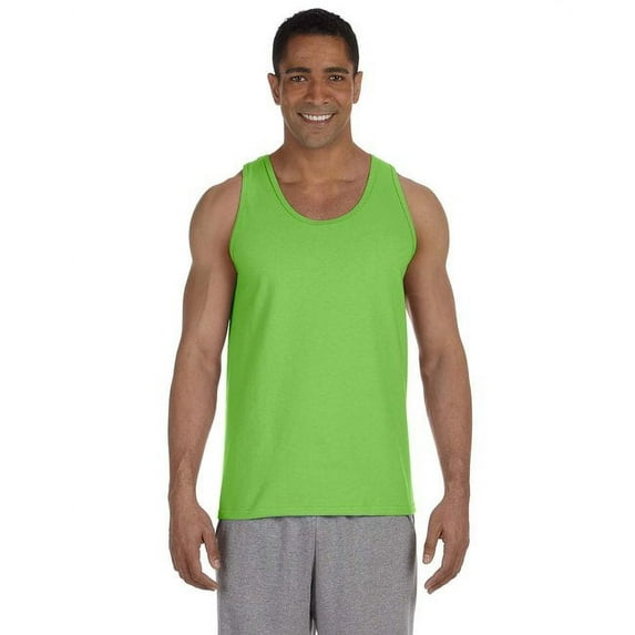 G220 Gildan Adult Ultra Cotton Tank Lime 2XL