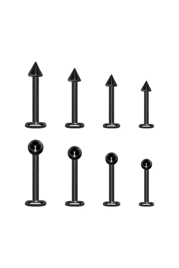 G23 Solid Titanium Eyebrow Piercing Jewelry, Gold Black Rose Gold Silver Pink Rainbow Eyebrow Rings 16G Curved Barbell,Tiny Vertical Labret Lip Jewelry Rook Piercing Jewelry for Women and Men