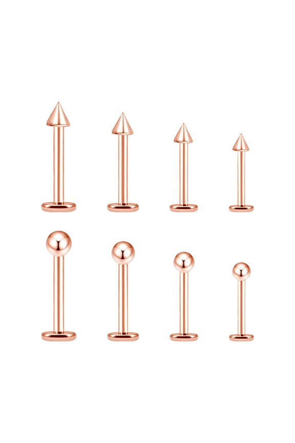 G23 Solid Titanium Eyebrow Piercing Jewelry, Gold Black Rose Gold Silver Pink Rainbow Eyebrow Rings 16G Curved Barbell,Tiny Vertical Labret Lip Jewelry Rook Piercing Jewelry for Women and Men