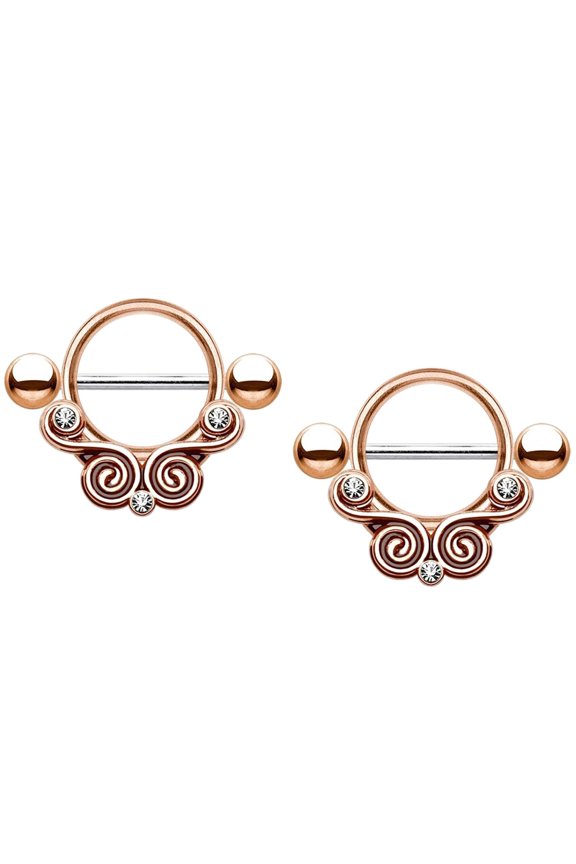 G23 Titanium 16mm Nipple Barbells Rings Bars 14G Bezel Set Crystal Front Facing CZ Women Nipplerings Piercing 5/8 Inch