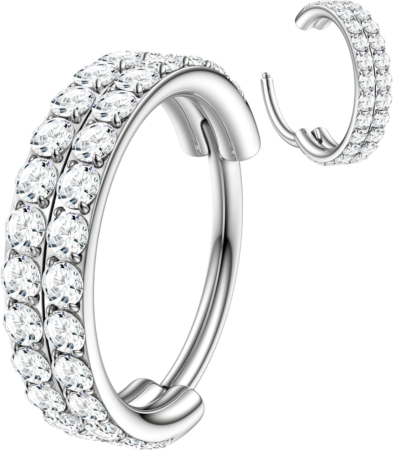 OUFER G23 Titanium Neus Ring Clicker Hoop Kraakbeen