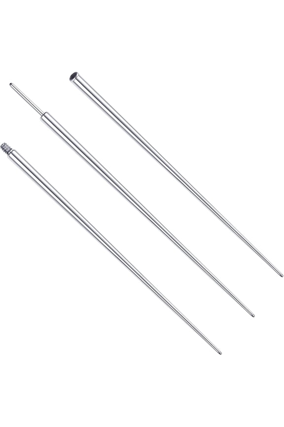 G23 Titanium Piercing Taper Insertion Pins 14G 16G 18G Taper Piercing Kits for Ear/Nose/Navel/Nipple/Lip/Eyebrow/Tongue/Tragus Helix Stretcher Body Piercing Stretching Kit Assistant Tools