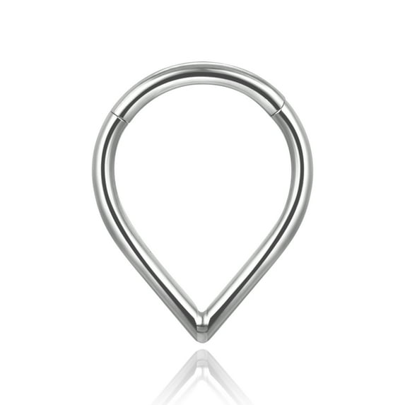 G23 Titanium Septum Clicker Nose Ring,Triple Double Open Stack Hoop Ring,Daith Helix Rook Conch Tragu Cartilage Piercing Jewelry