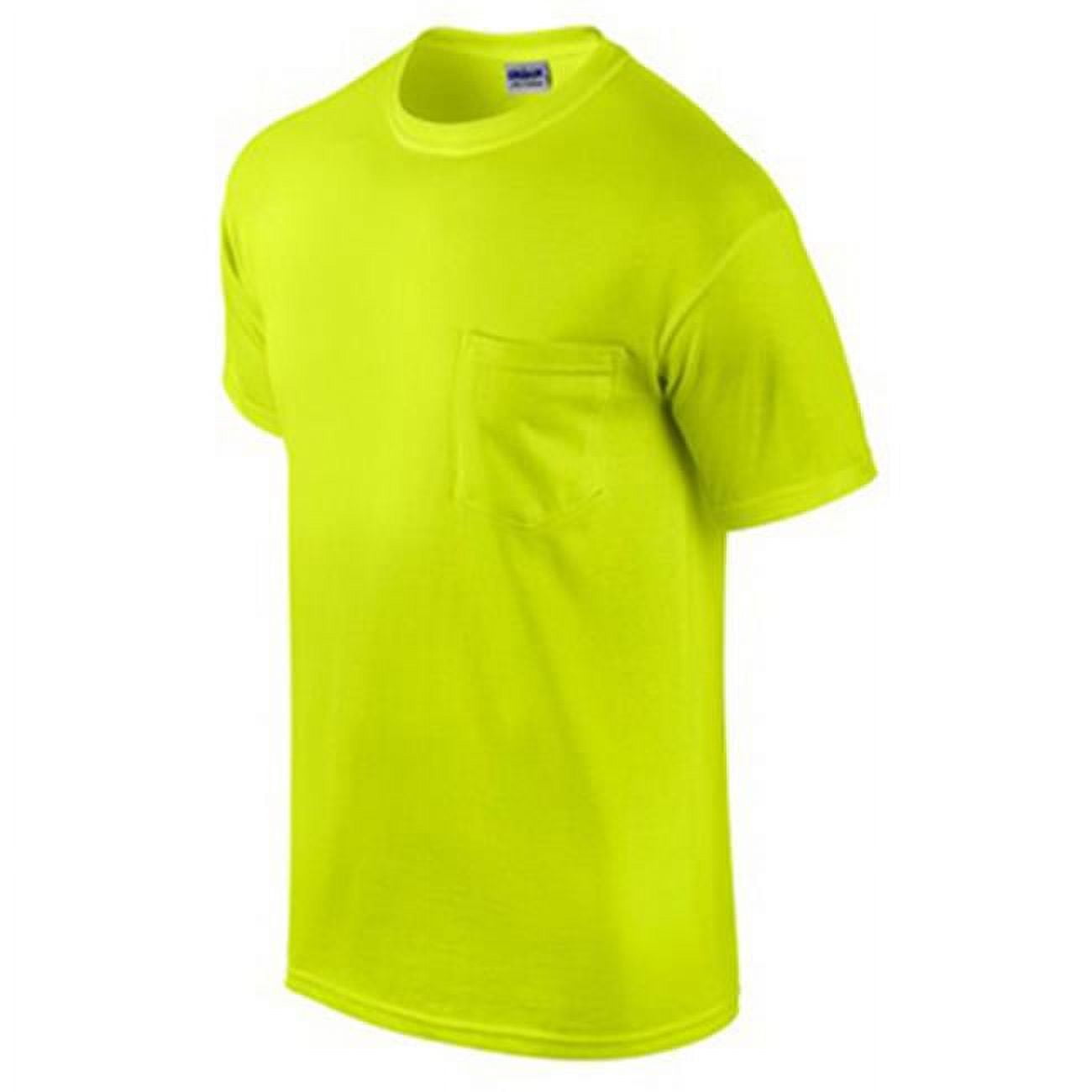 G2300GRN-M Short Sleeve Pocket Tee Shirt, Green - Medium, Pack Of 2 ...