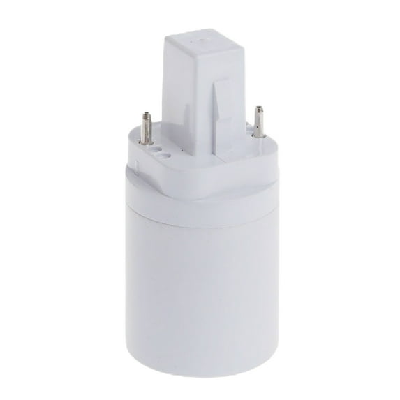 G24 to E27 Socket Adapter - LED Light Bulb Base Converter for G24 to E27 Lamps, 2-Pin Parallel Connection Not Plug & Play