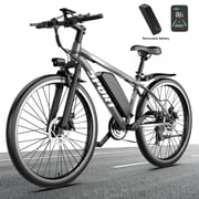G26Electric Bike for Adults, 26" 65 Miles 20MPH Ebike, 48V Battery Electric Bicycle for Adults 7 Speed Electric Bicycles Front Fork Suspension,UL2849,Ages 16+