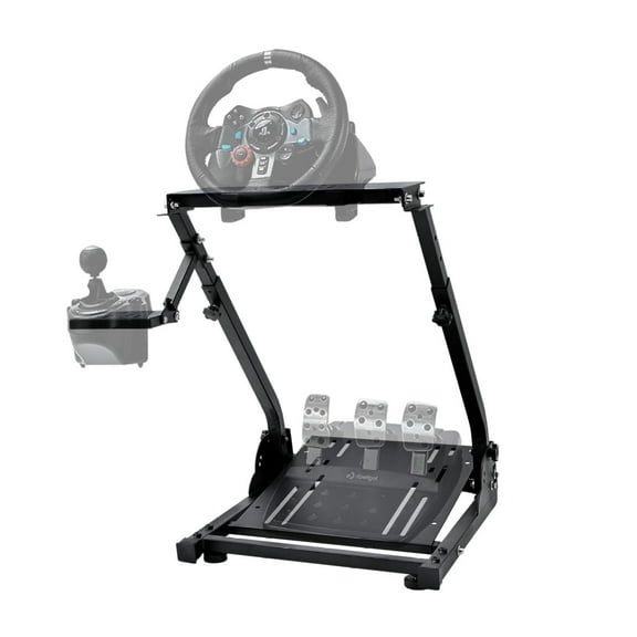 G29 Racing Wheel Stand Adjustable Fit for G920 G923,Thrustmaster T128X T300 RS GT PXN V9 Foldable Entry-Level Racing Stand without Handbrake Pedal Steering Wheel