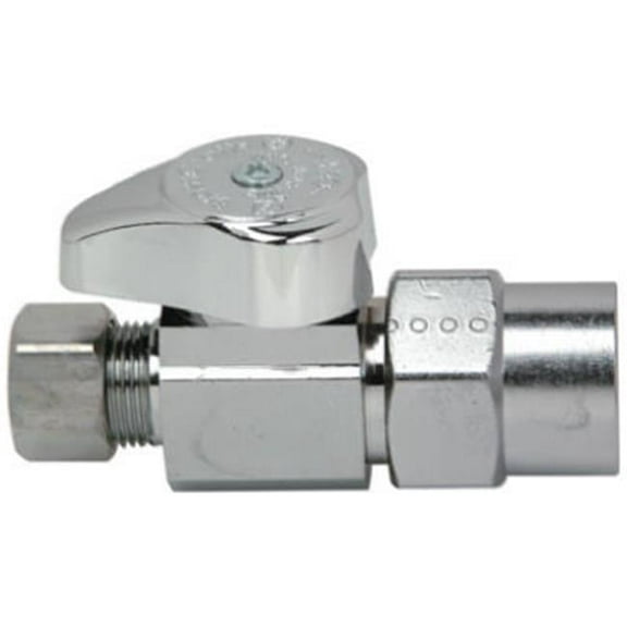 G2PR14X CD .5 in. Nominal CPVC x .38 in. O.D Compression Straight CPVC Valve