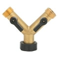 G3/4 Female Thread Connector Brass Ball Valve Hose 3?Way Connector for