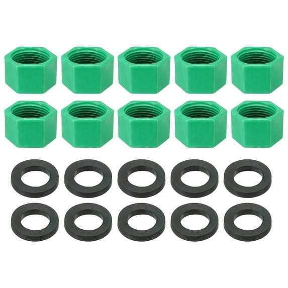 G3/4" Hex Female Thread PPR Pipe Fitting End Cap, Tubing Stopper for Preventing Leakage, Light Green 20Pcs