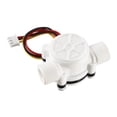 thumbnail image 1 of G3/8 Hall Effect Liquid Water Flow Sensor Switch Flowmeter Counter DC 5V 0.3-10L/min White YF-S402C, 1 of 4