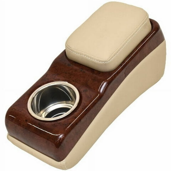 G3 Boat Armrest W/ Cupholder FBG3461 | 16 x 6 1/2 Inch Brown/Woodgrain