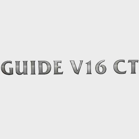 G3 Boat Brand Decal 73405111 | Guide V16 CT Gray 18 3/4 X 1 3/4 Inch